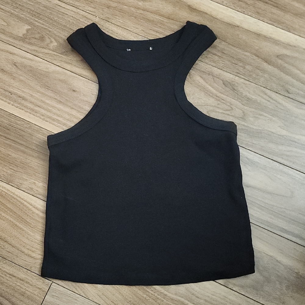 🔥Casual Comfy Crop Black Tank